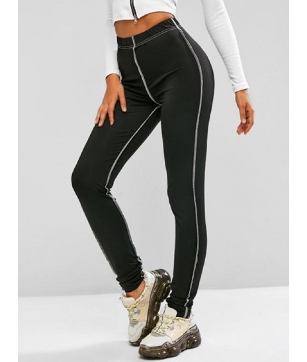 Topstitching High Rise Leggings