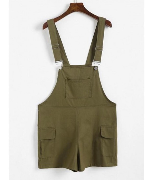Cargo Pocket Wide Leg Overall Romper