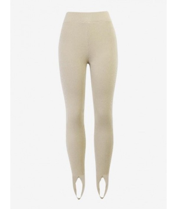 Solid Color Knitted Yoga Stirrup Leggings Solid Color Knitted Yoga Stirrup Leggings