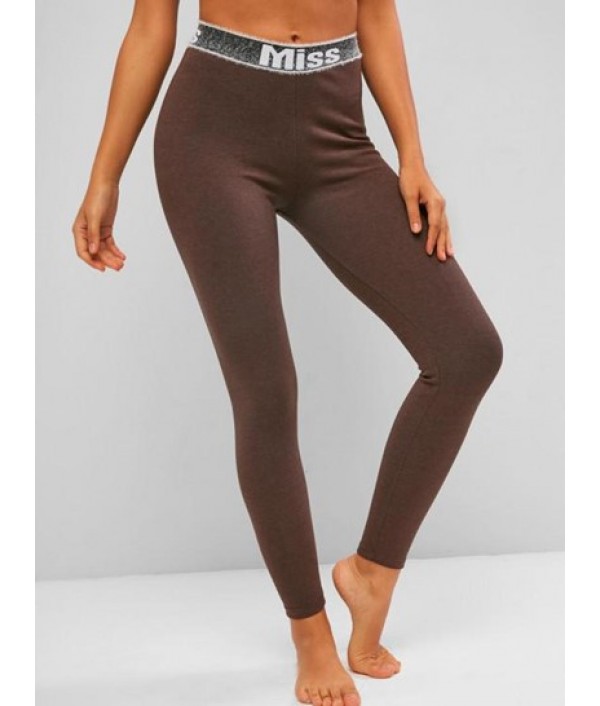 Fuzzy Graphic Waistband High Waisted Leggings Fuzzy Graphic Waistband High Waisted Leggings