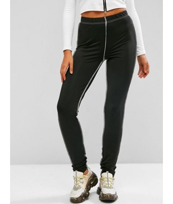 Topstitching High Rise Leggings Topstitching High Rise Leggings