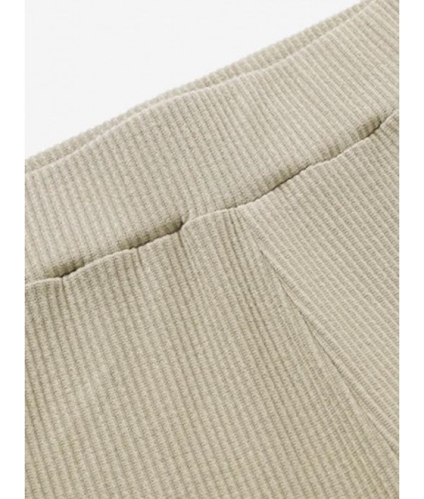 Solid Color Knitted Yoga Stirrup Leggings Solid Color Knitted Yoga Stirrup Leggings