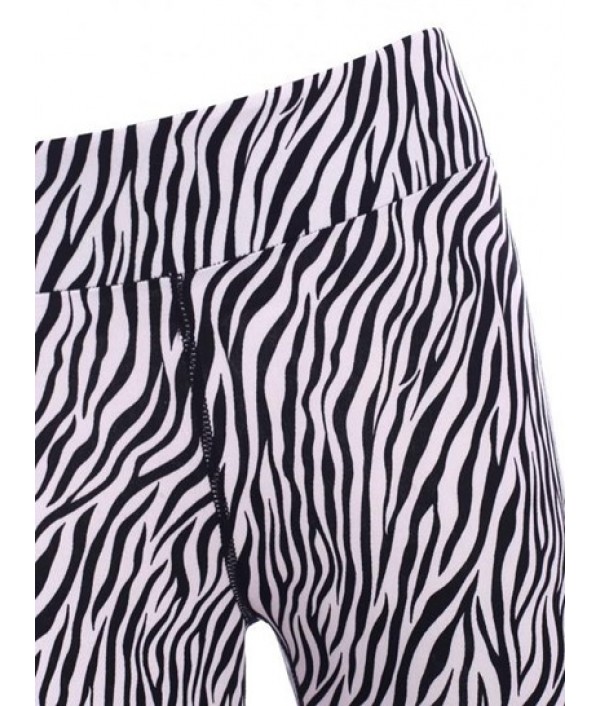 Zebra Fishnet Sheer Topstitch Ninth Leggings Zebra Fishnet Sheer Topstitch Ninth Leggings