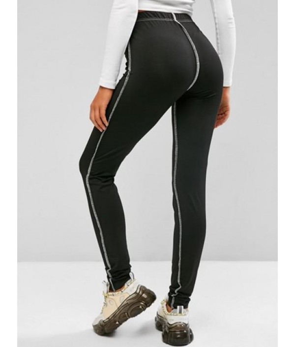 Topstitching High Rise Leggings Topstitching High Rise Leggings