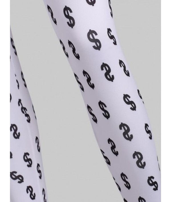 Money Print Full Foot Leggings Money Print Full Foot Leggings