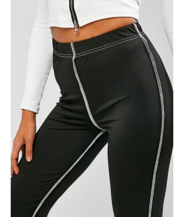 Topstitching High Rise Leggings Topstitching High Rise Leggings