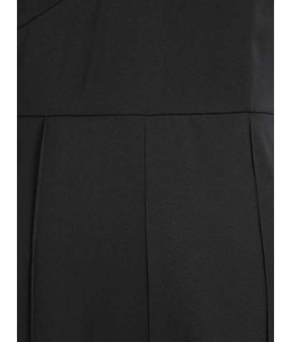 One Shoulder Pintuck Wide Leg Jumpsuit