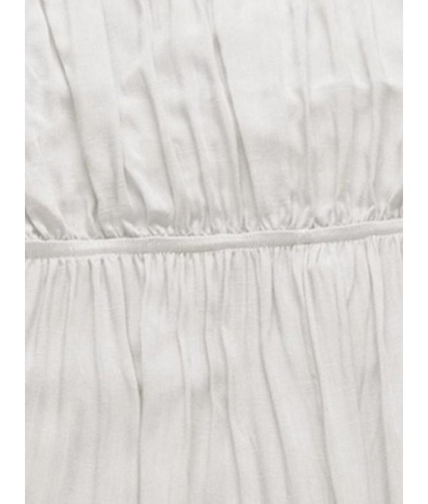 Tie Cut Out Tube Wide Leg Jumpsuit Tie Cut Out Tube Wide Leg Jumpsuit