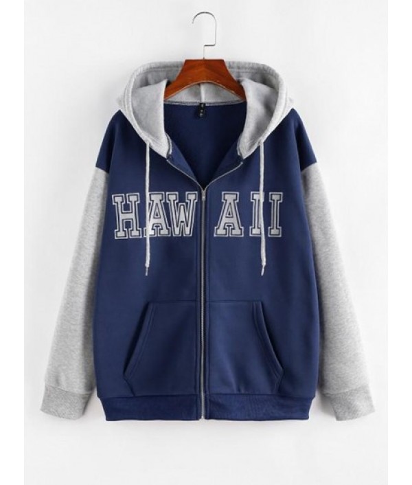 Colorblock Letter Embroidered ...