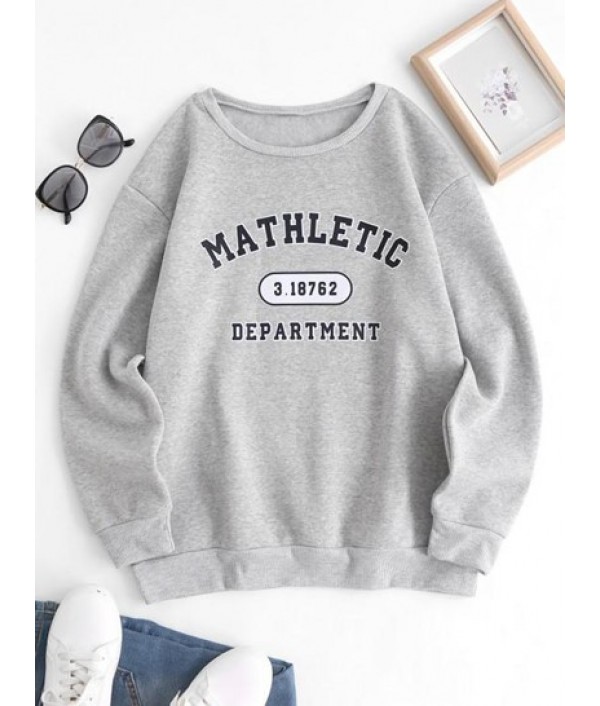 Fleece Lined Slouchy Graphic P...