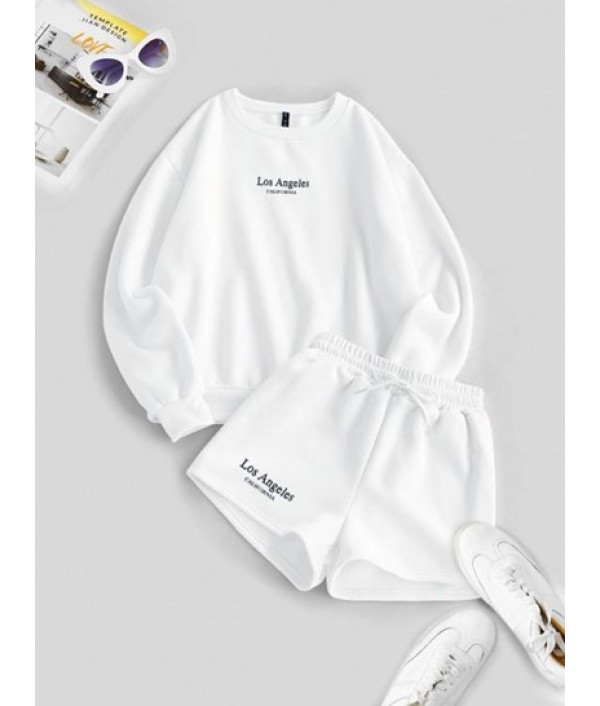 LOS ANGELES CALIFORNIA Embroidered Sweat...