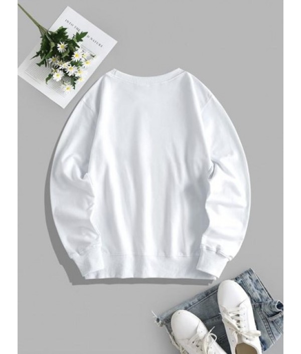 Palm Tree Car Graphic Vacation Sweatshirt