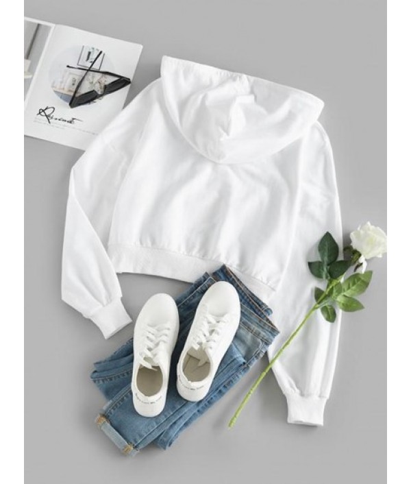 Drop Shoulder Zip Up Hoodie Drop Shoulder Zip Up Hoodie