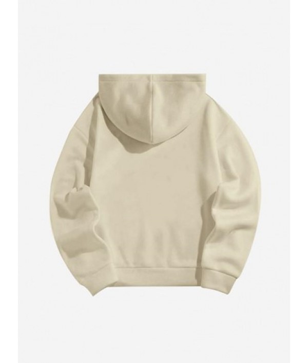 Halloween Skeleton Hands Zip Fleece Hoodie