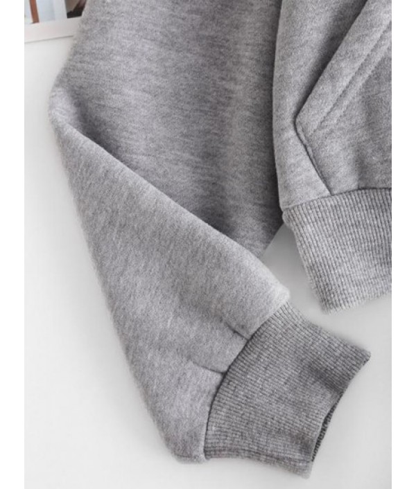 Fleece Lined Zip Up Hoodie