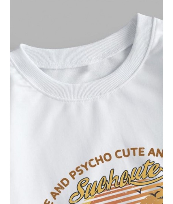 Palm Tree Car Graphic Vacation Sweatshirt