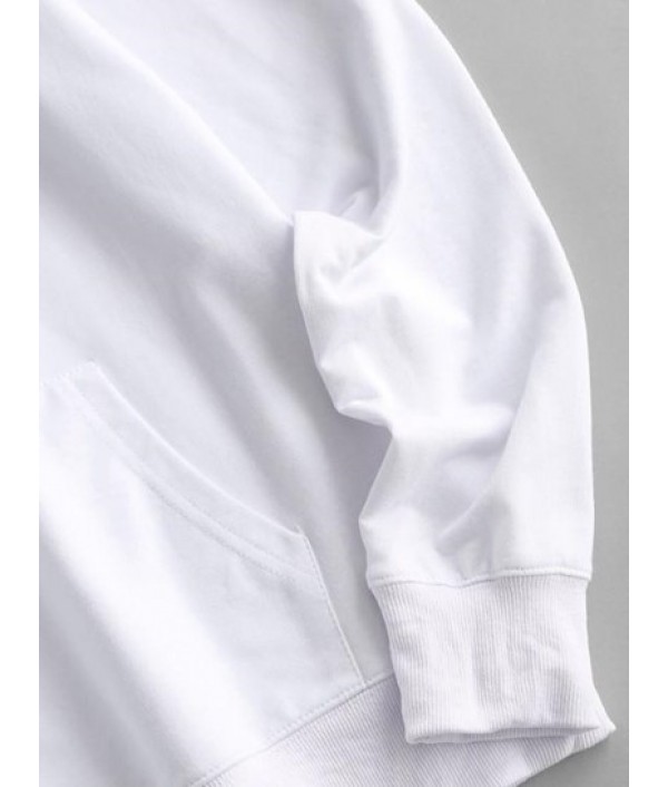 Cotton LOS ANGELES Graphic Pocket Hoodie