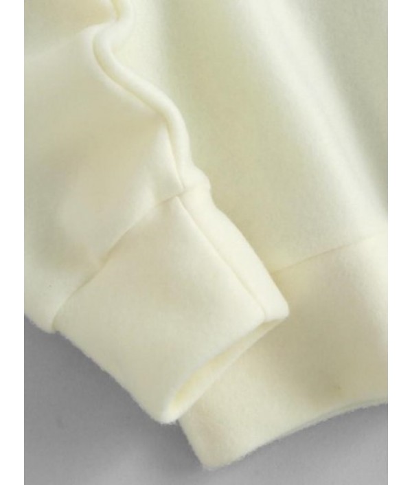 Quarter Zip Los Angeles CALIFORNIA Embroidered Sweatshirt