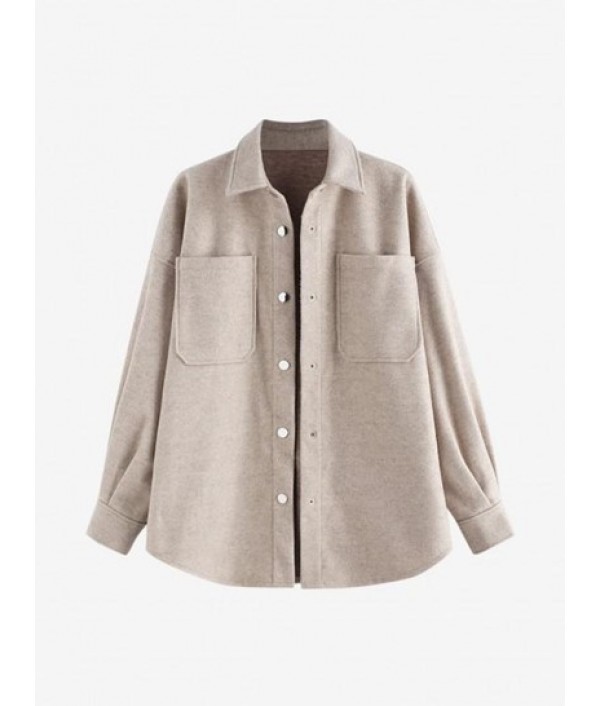 Drop Shoulders Double Pockets ...